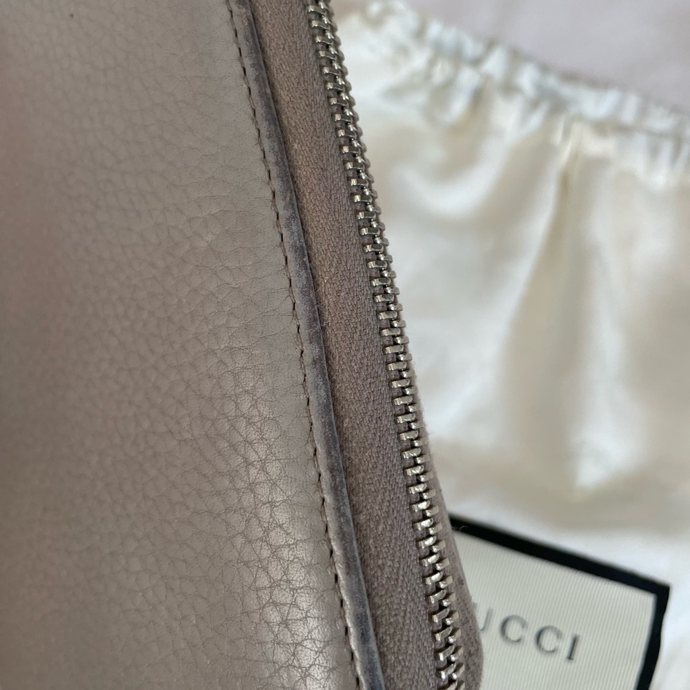 Authentic leather, Gucci wallet with bamboo tassel. - Picture 5 of 10